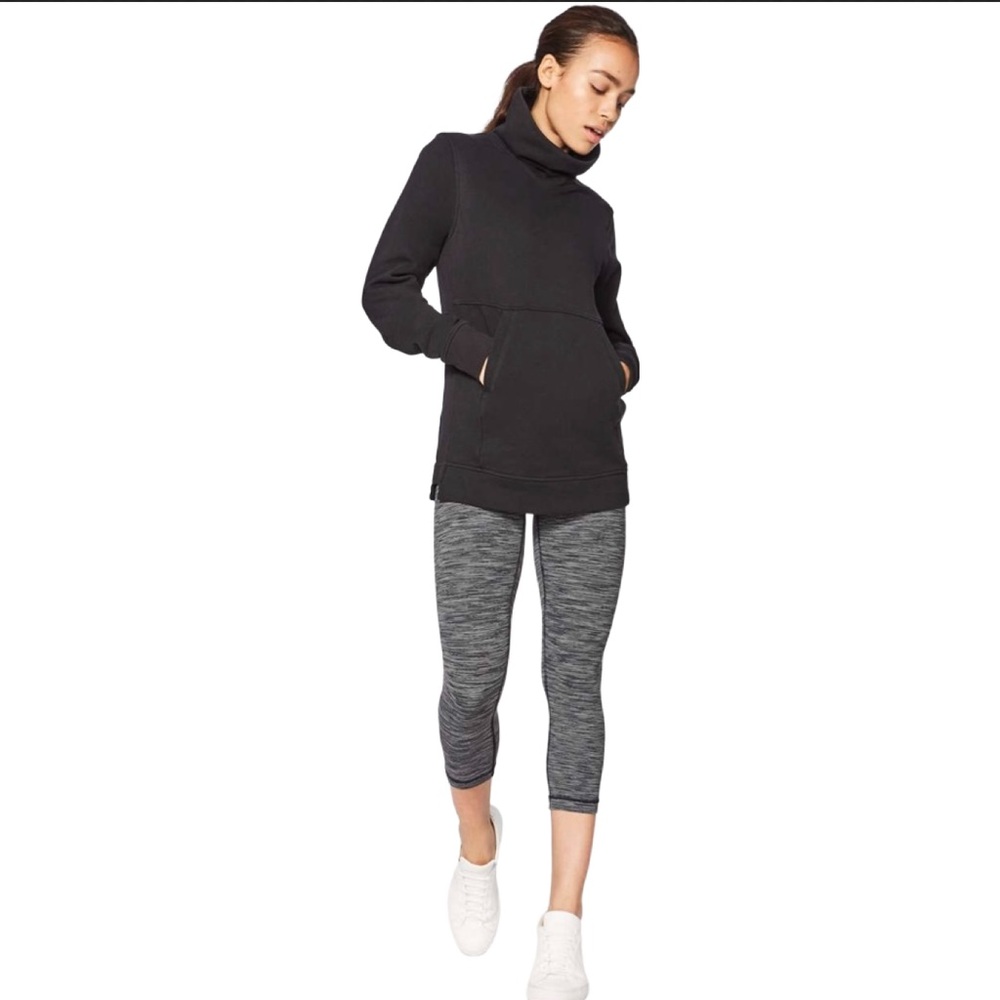 Lululemon Black Cowl Neck Press Pause Pullover Size 6⭐️